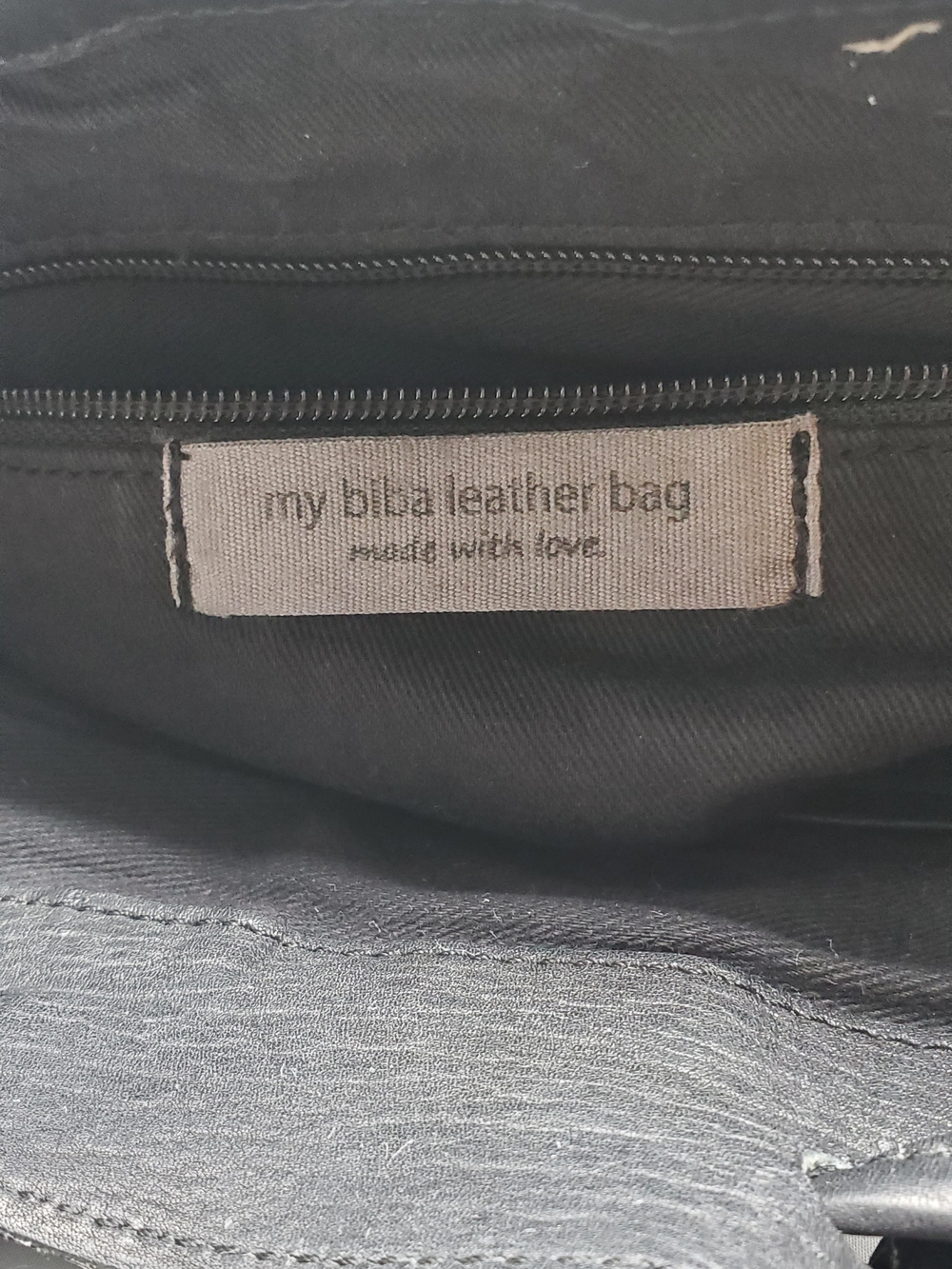 Biba Black Quilted Shoulder Bag with Gold Logo Patch